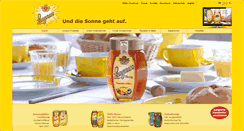 Desktop Screenshot of langnese-honig.de